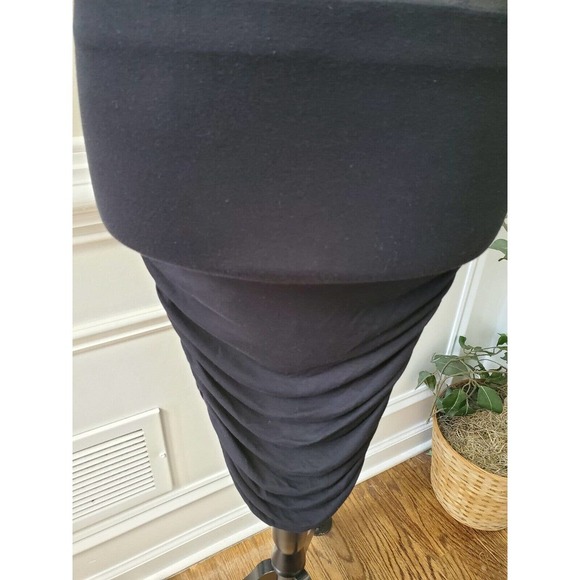 Fashion Nova Women's Black Rayon Mock Neck Sleeveless Pencil Knee Length Dress S - Picture 3 of 10